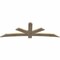 Ekena Millwork Alberta Rough Sawn Timber Gable Bracket, Douglas Fir, 96"W x 32"H x 2"D x 6"F, 8/12 Pitch GBW096X32X0206ALB00RDF - alternate 5